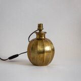 Faceted brass ball lamp base, 1940s