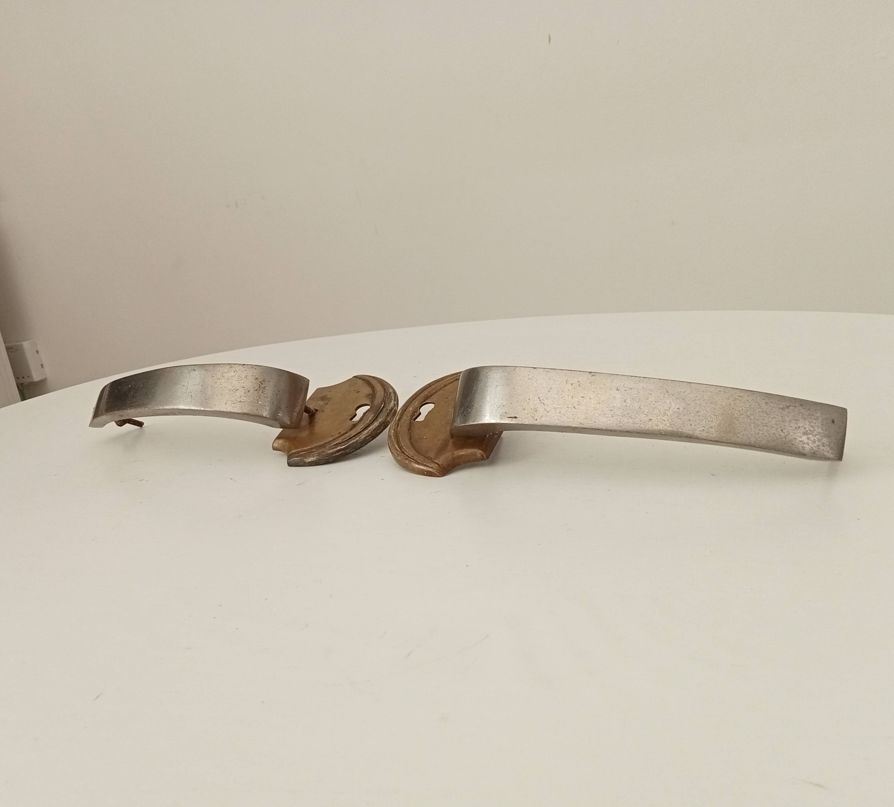 Pair of antique art deco furniture handles from the 30s/40s