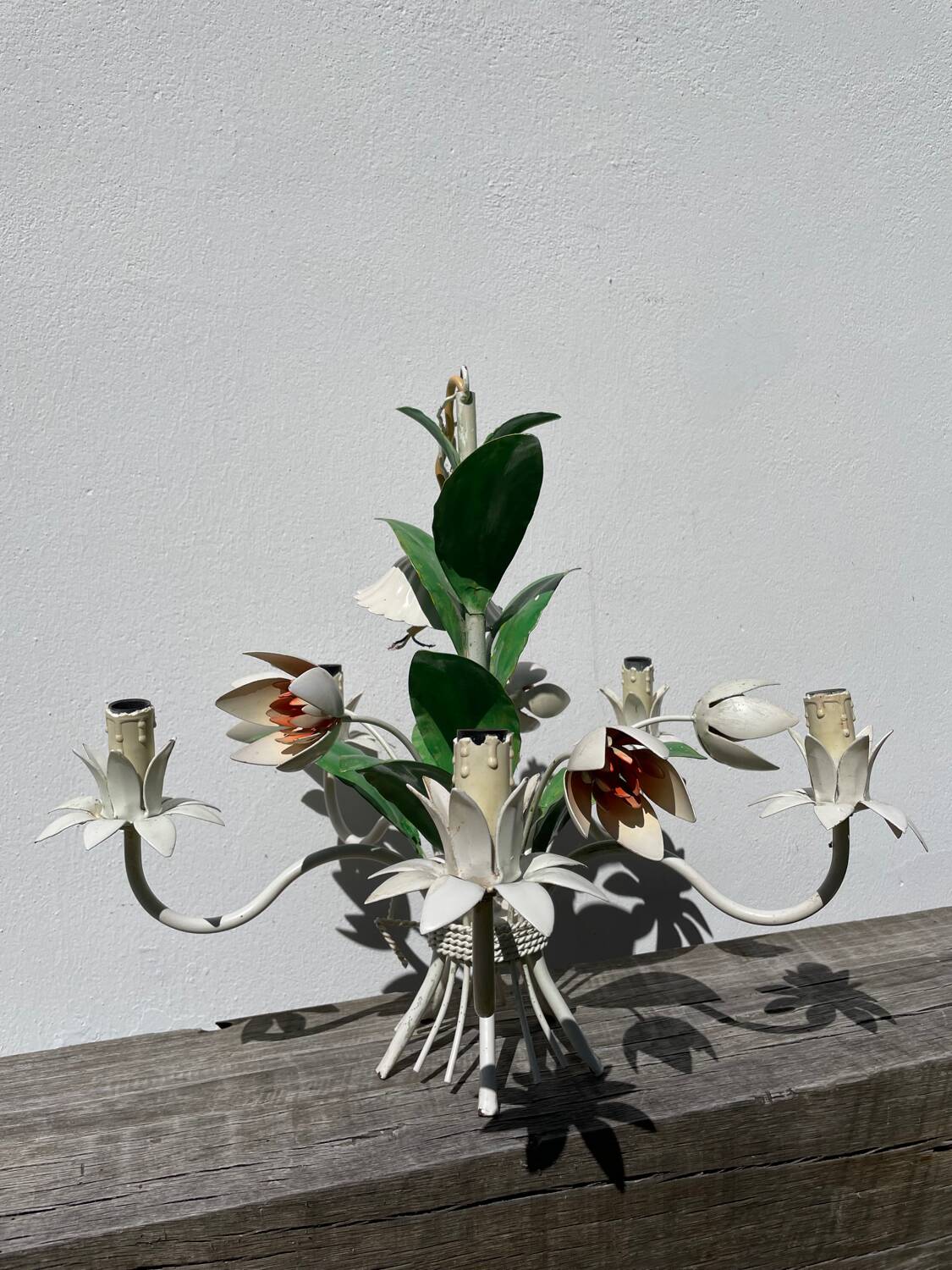 Metal flower bouquet ceiling chandelier