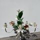 Metal flower bouquet ceiling chandelier