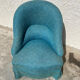 Blue toad armchair