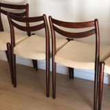 Wooden chairs, Scandinavian style.