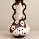 Grand pied de lampe Fat Lava ajouré années 70