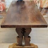 Large farmhouse or monastery table in solid oak.