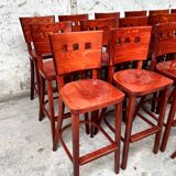 Set of 20 1980s vintage bistro bar stools