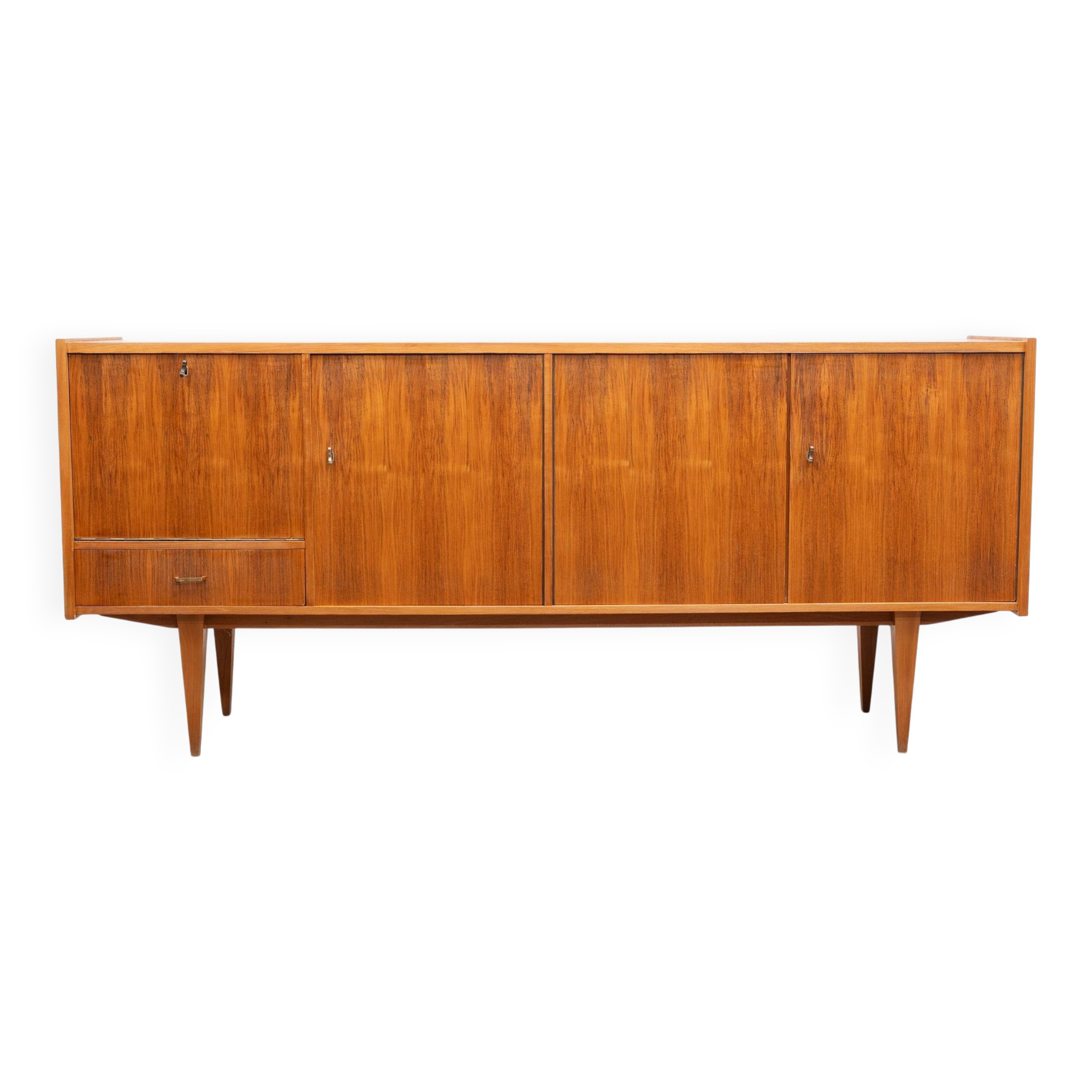 1960s walnut sideboard with bar compartment