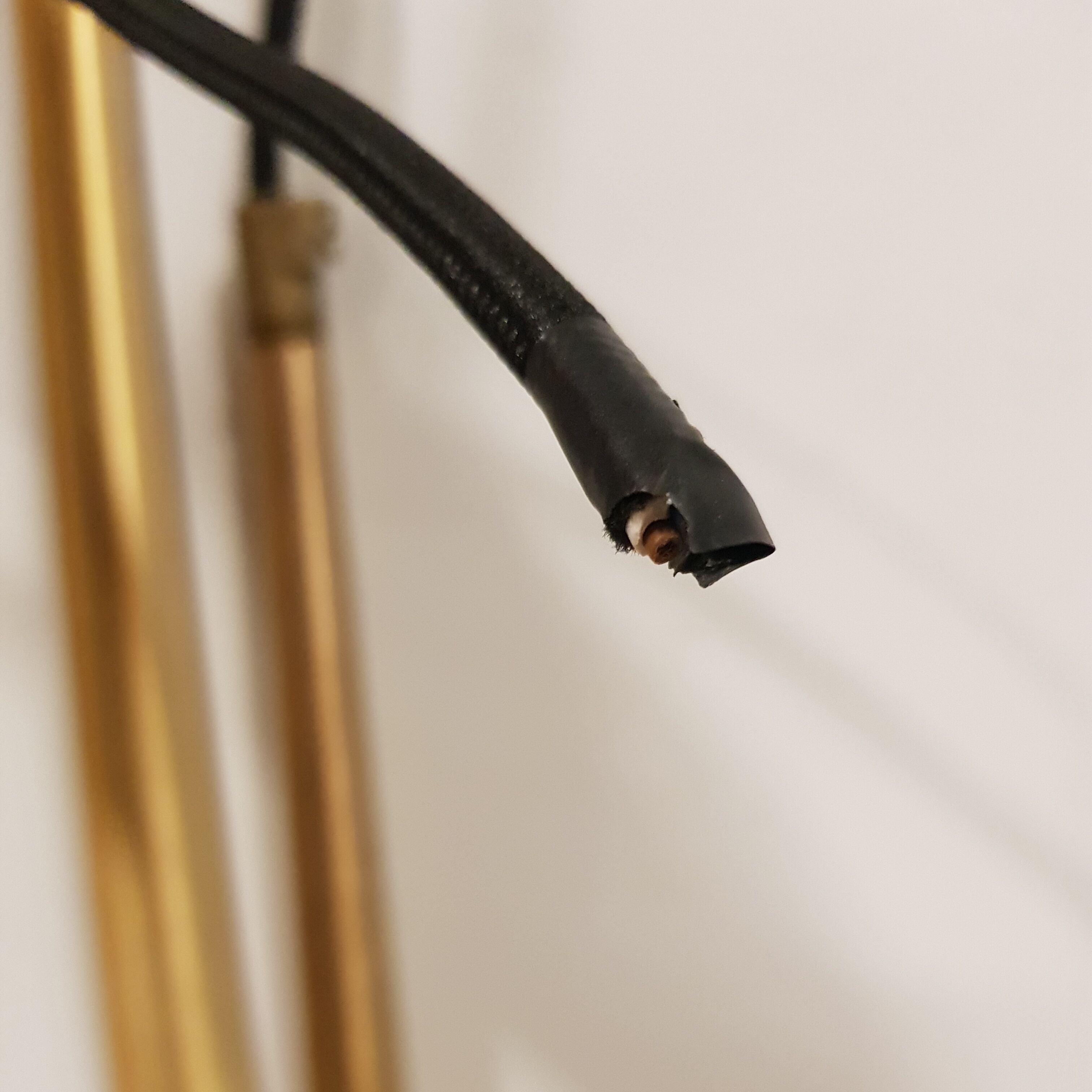 Pair of mid-century long pendants