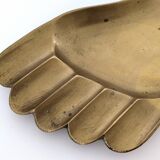 Brass tray in the shape of a foot from the 60s