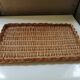 Vintage braided wicker platter
