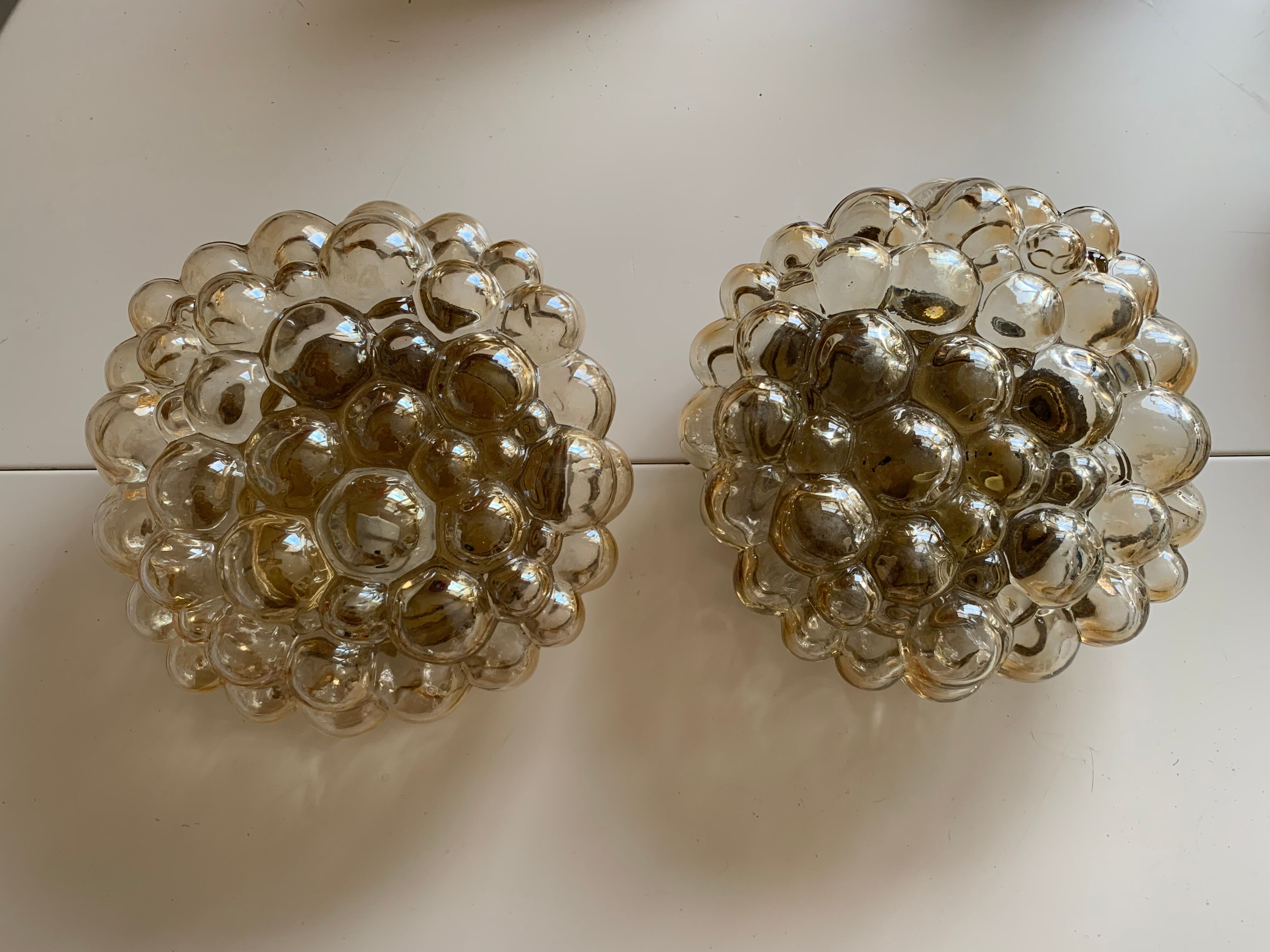 2 old wall lamps or ceiling lamps Helena Tynell "Bubble"