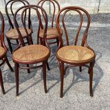Set of 7 Thonet bistro chairs