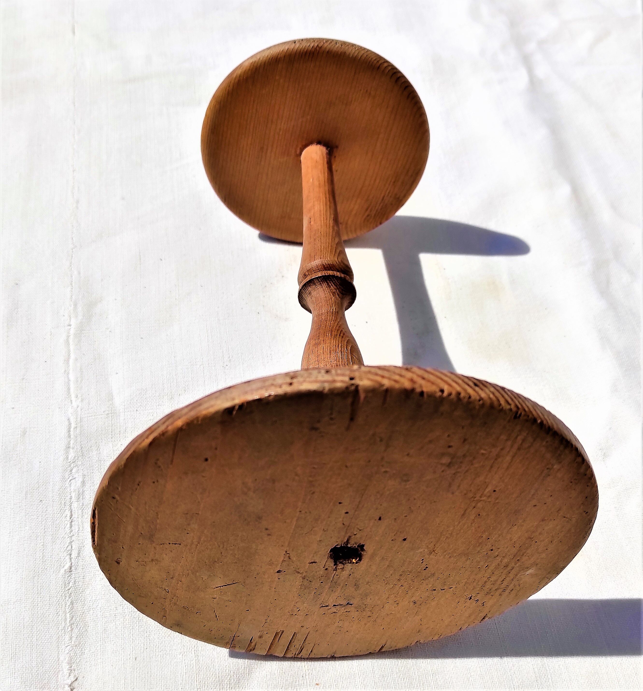 Old hat holder in turned wood