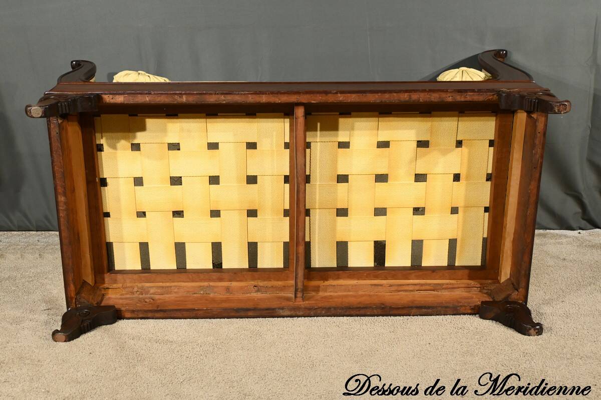 Mahogany Backrest Daybed, Restoration Period – Part 1 of the 19th Century