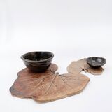 Set of decorative ceramics - "Fond d'Atelier" - N.Lebrun - Belgium 1970s