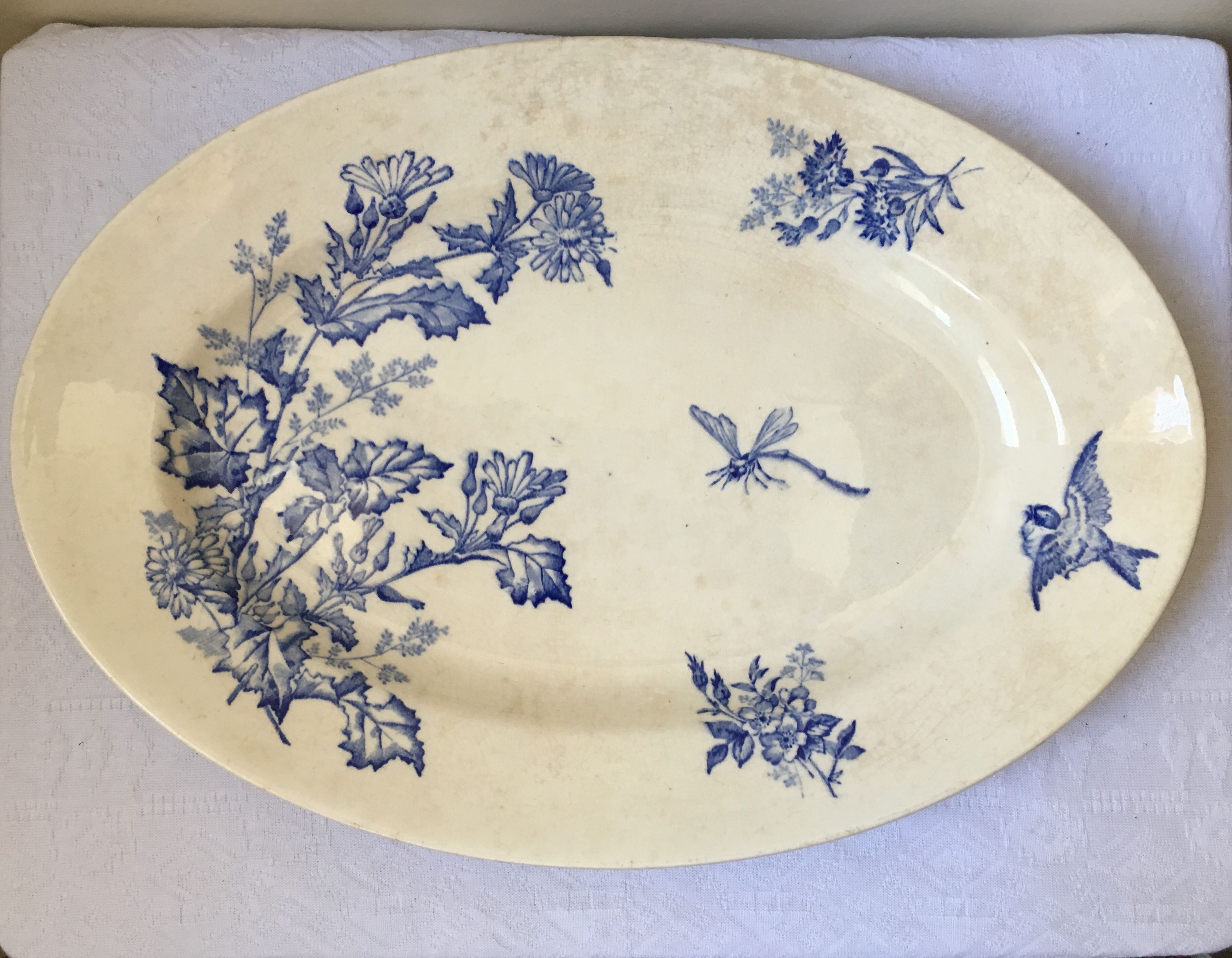 Longwy Iron Earth serving dish botanical collection