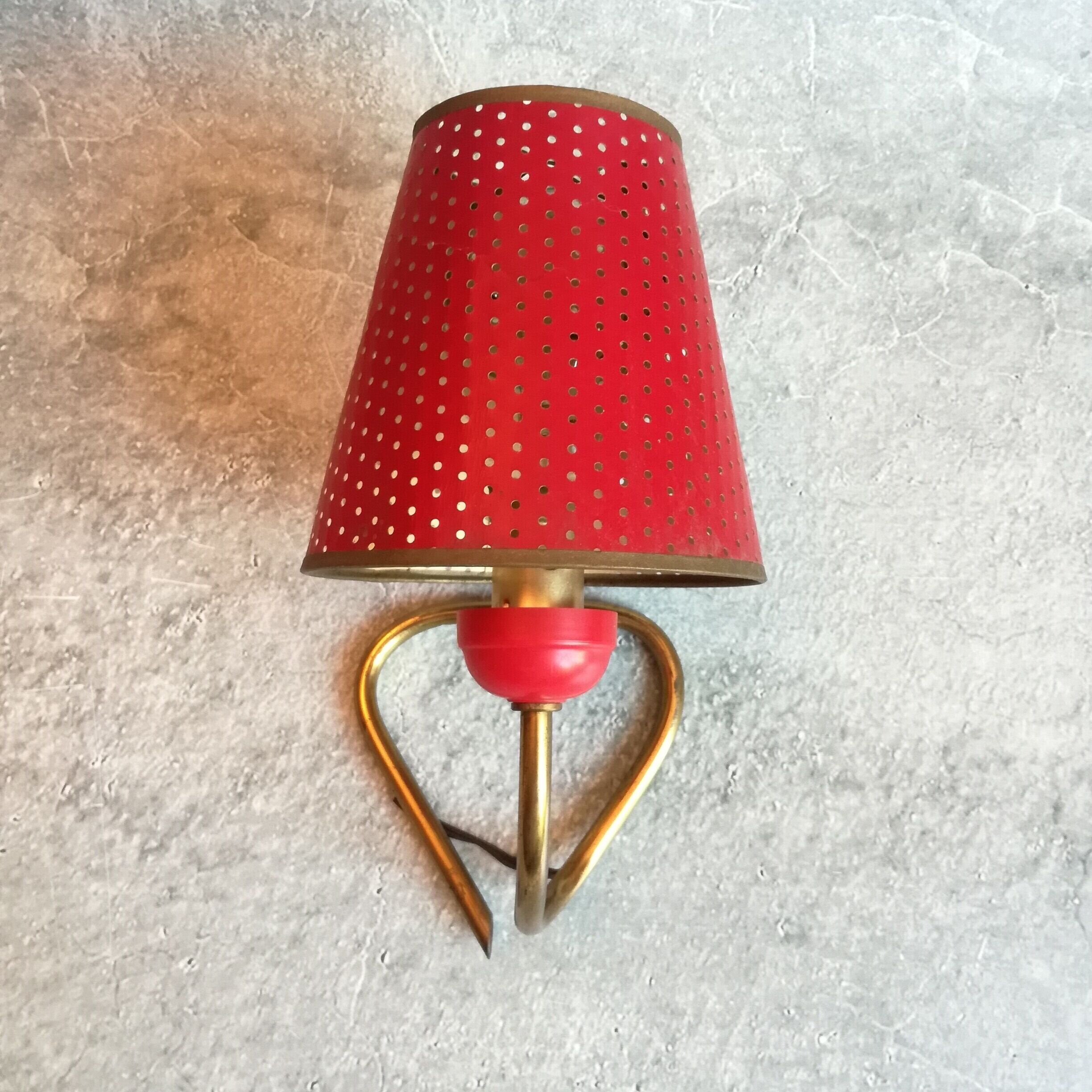 Golden wall lamp 1960