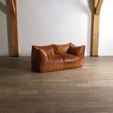 Le Bambole sofa in buffalo leather by Mario Bellini for B&B Italia, 1970s