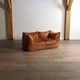 Le Bambole sofa in buffalo leather by Mario Bellini for B&B Italia, 1970s