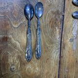 Dessert cutlery service consisting of 11 pieces hallmark 800 worked old and collector