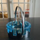 glass and hammered metal pocket emptier