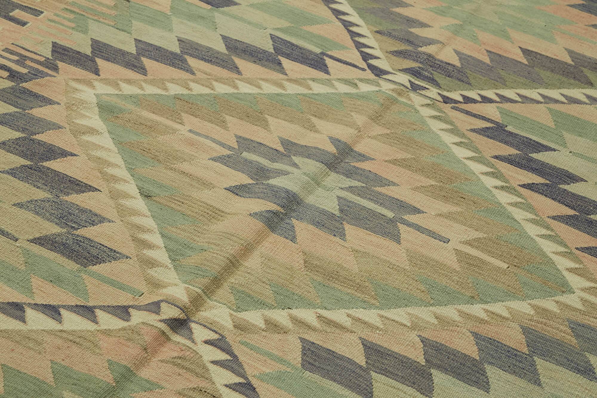 Turkish Handmade Vintage Anatolian Kilim 165 cm x 306 cm