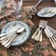 Series of 24 antique silver metal cutlery