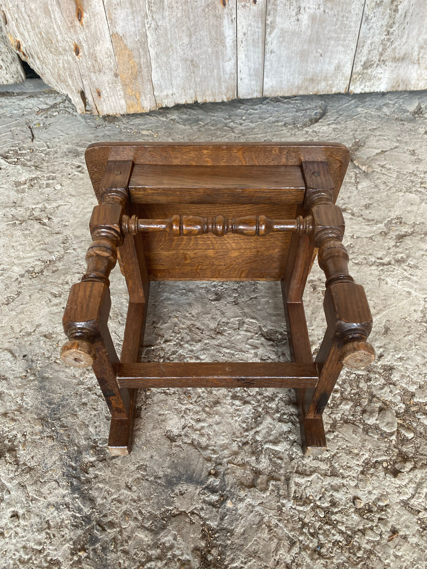 Vintage Solid Oak Lorraine Child's Chair