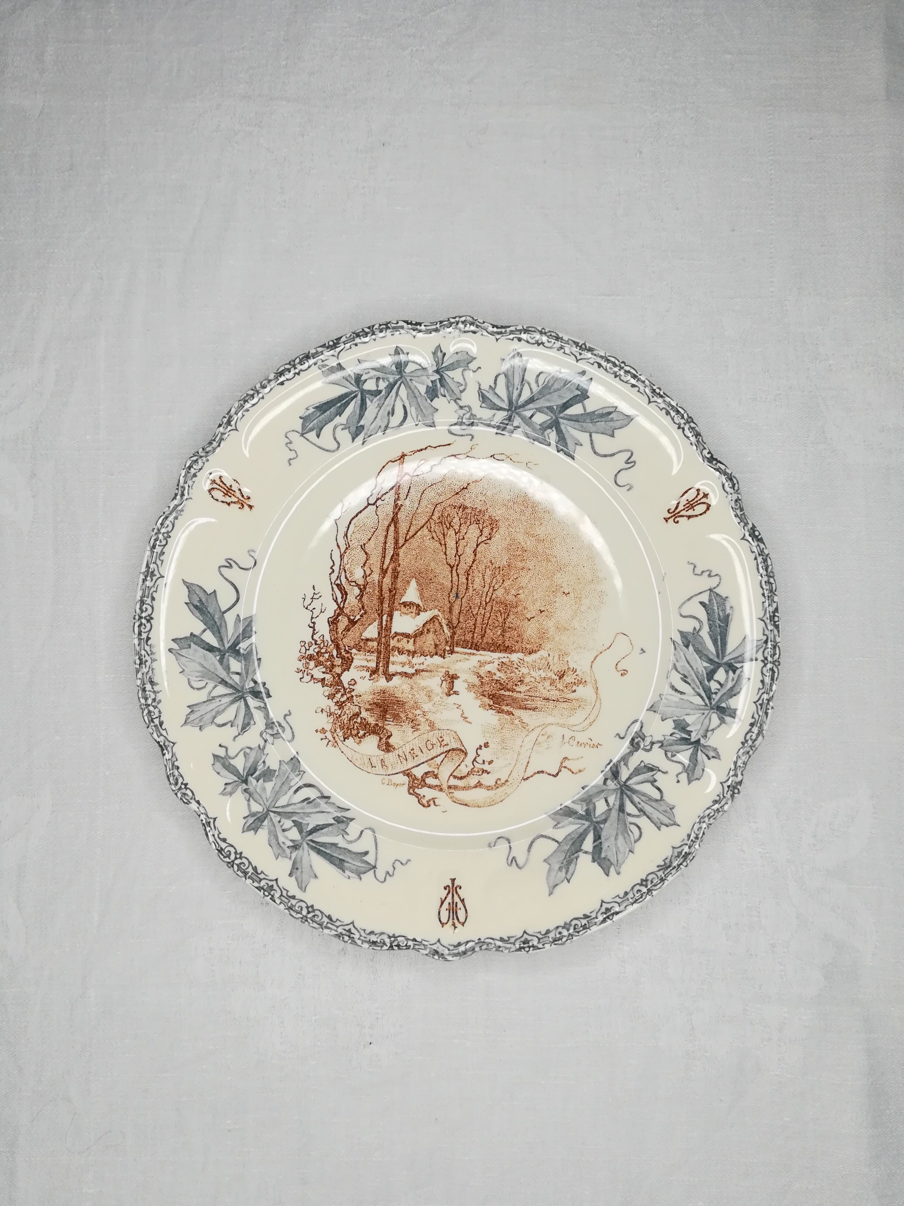 Series of 6 plates Choisy the King