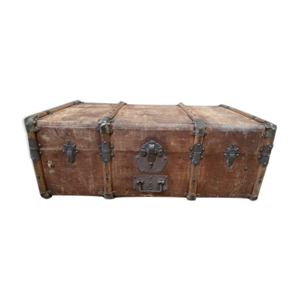 Malle-valise ancienne monogrammée