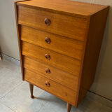 60s teak chest of drawers