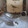 Vintage silver-plated metal sauce boat