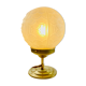 Art Deco white frosted globe table lamp - Year 40