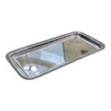 Small rectangular and beaded silver metal top