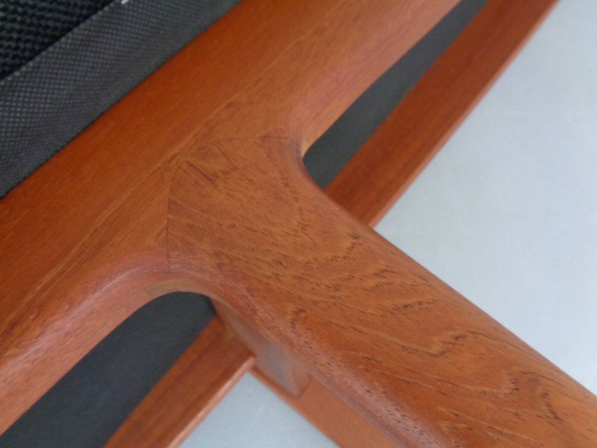 Large teak bench by Aksel Bender Madsen & Ejnar Larsen for Næstved Møbler, Denmark, 1950s.