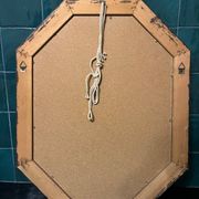 Miroir vintage biseauté à cadre floral