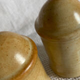 Set salière poivrier grès vintage salt pepper sandstone