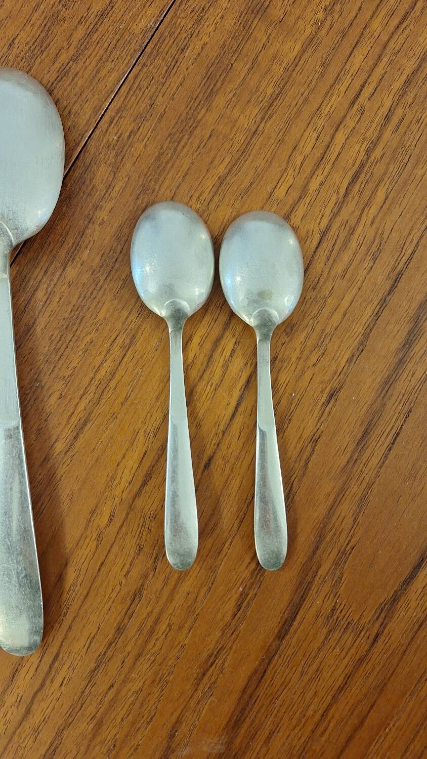 SFAM silver metal serving set for 2