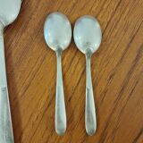 SFAM silver metal serving set for 2