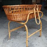 60s rattan basket