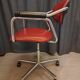 Fauteuil Kevi en skaï et métal chromé