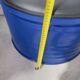 Vintage blue stool, comfortable and full of character.