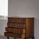Antique baroque oak commode from the late 18th century with cabriole legs.