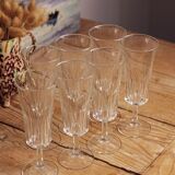 Set of 7 champagne flutes