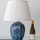 Vintage table lamp in blue and white ceramic from Delft, signed Makkum, hand-painted, 1950s