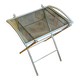 Nickel-plated metal dessert trolley