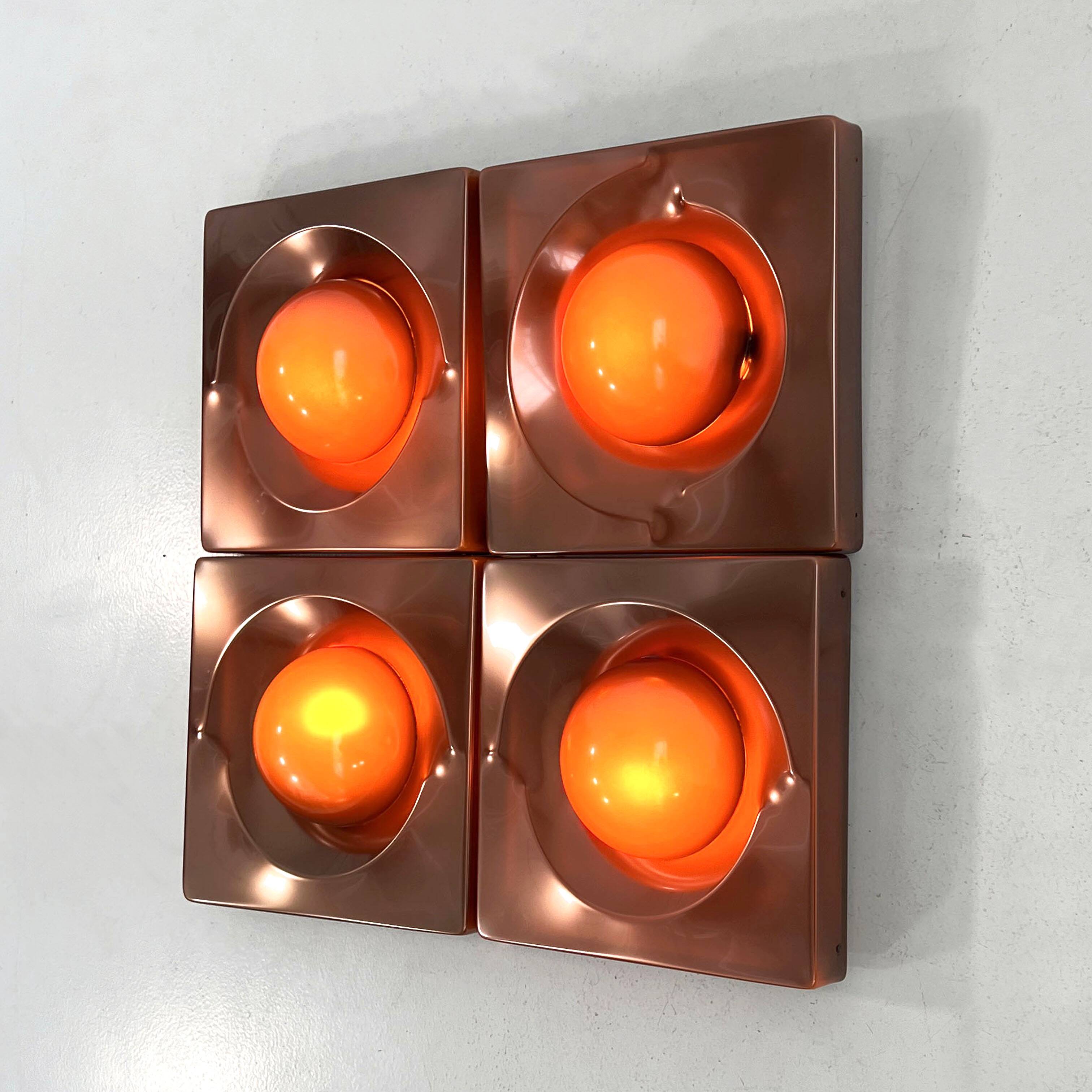 Space Age Bronze Wall Light, 1970