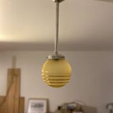 Vintage opaline pendant light
