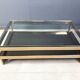 Vintage two tier belgochrom 23kt coffee table, 1970s