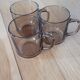 3 Arcoroc BP mugs in smoked glass