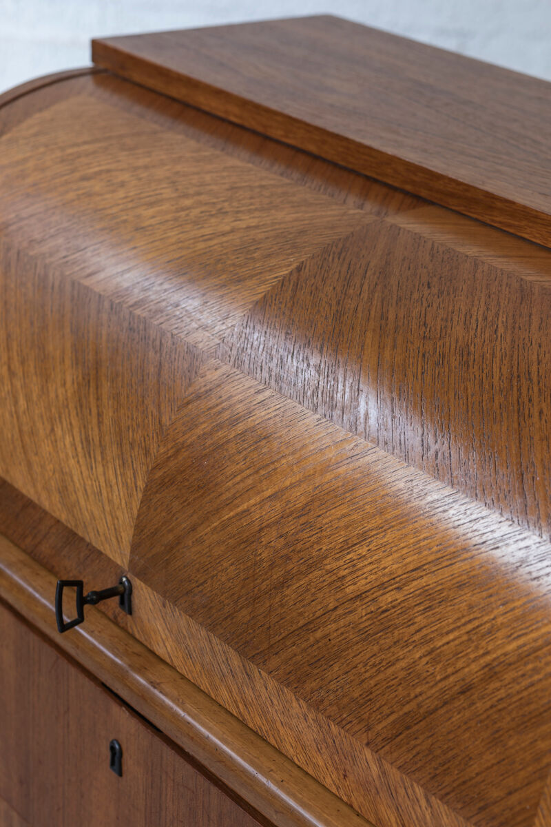 Rolltop secretary in mahogany by Egon Ostergaard, Sweden 1960’s